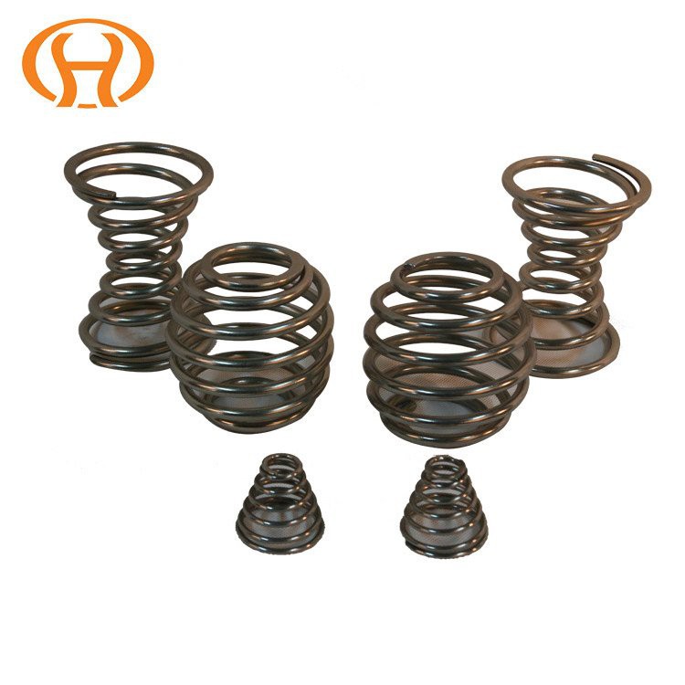 Pramoninio plieno metalinės kūginės spyruoklės